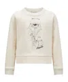 Moncler Printed Sweatshirt In Nude