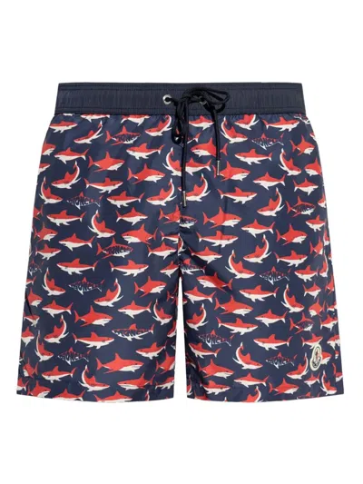 MONCLER MONCLER PRINTED SWIM SHORTS