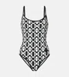 Moncler Maillot De Bain À Imprimé Géométrique In Multicolor