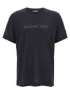 Moncler Logo Crewneck T-shirt In Black