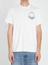Moncler Printed T-shirt In Cotton In White