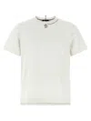 Moncler Crew Neck Printed Short Sleeve T-shirt In White