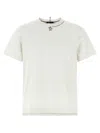 Moncler Crew Neck Printed Short Sleeve T-shirt In White