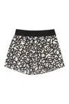 Moncler Printed Techno Fabric Shorts In Black
