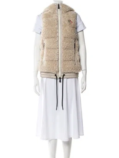 Pre-owned Moncler Printed Vest In Neutral