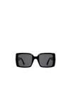 Moncler Ml0244 Bold Rectangle Frame Sunglasses In Gray