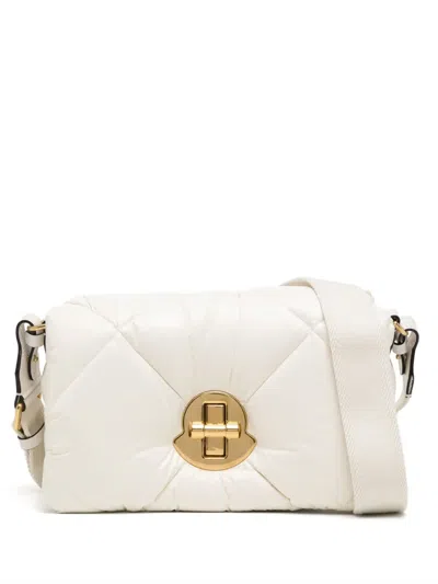 Moncler Puf Quilted Crossbody Bag In Neutrals