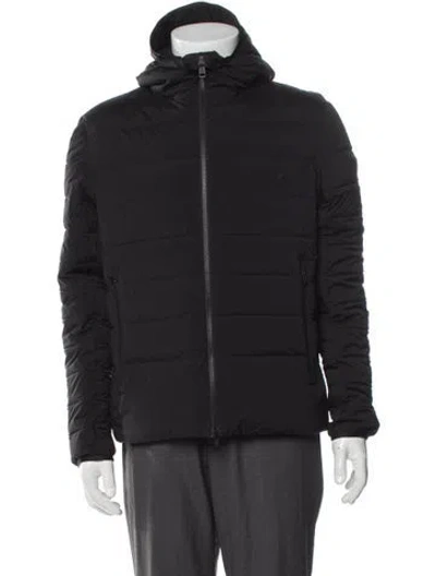 Pre-owned Moncler Puffer Coat In Black