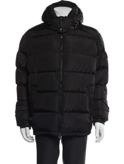 Pre-owned Moncler Puffer Coat In Black