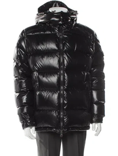Pre-owned Moncler Puffer Coat In Black