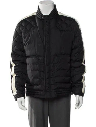 Pre-owned Moncler Puffer Coat In Black