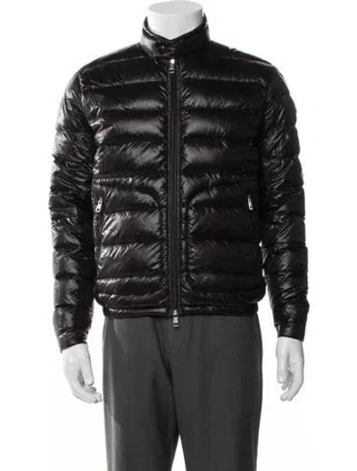 Pre-owned Moncler Puffer Coat In Black