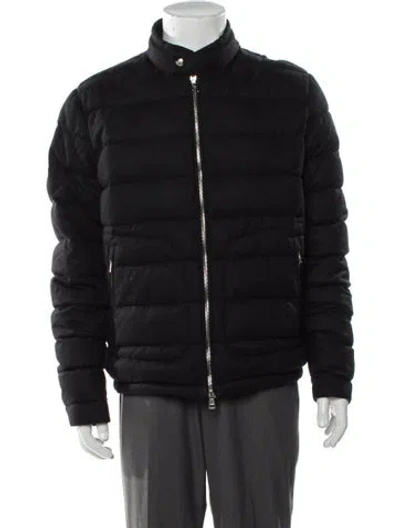 Pre-owned Moncler Puffer Coat In Black