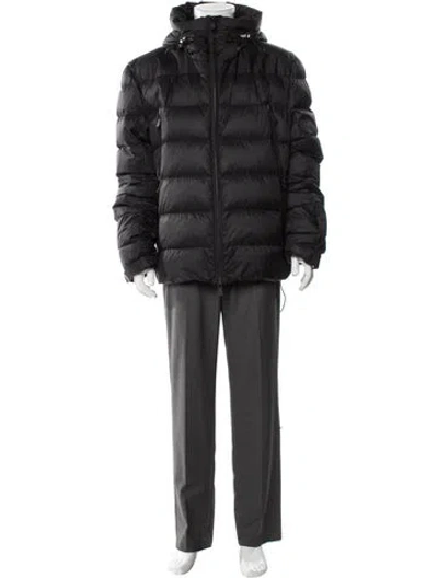 Pre-owned Moncler Puffer Coat In Black