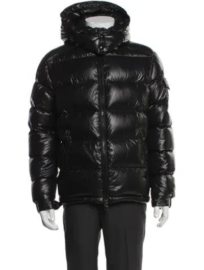 Pre-owned Moncler Puffer Coat In Black