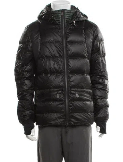 Pre-owned Moncler Puffer Coat In Black