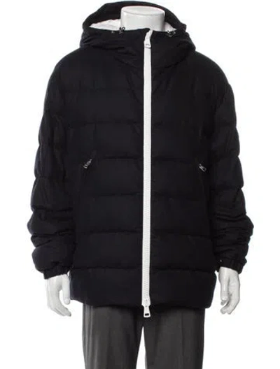 Pre-owned Moncler Puffer Coat In Black