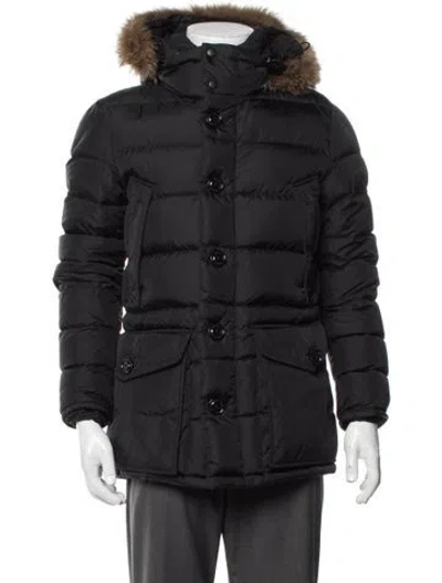 Pre-owned Moncler Puffer Coat In Black