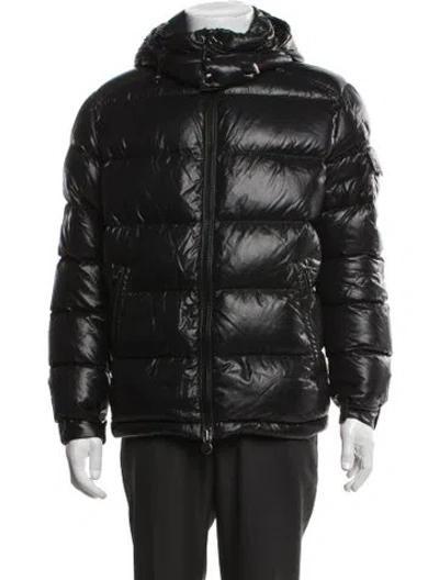 Pre-owned Moncler Puffer Coat In Black