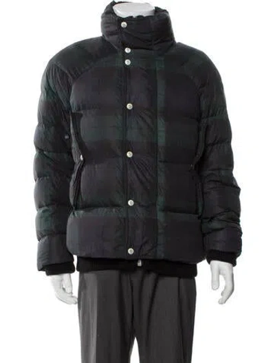Pre-owned Moncler Puffer Coat In Blue
