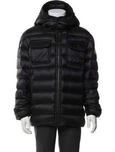 Pre-owned Moncler Puffer Coat In Blue