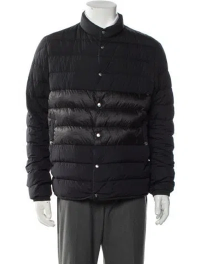 Pre-owned Moncler Puffer Coat In Blue
