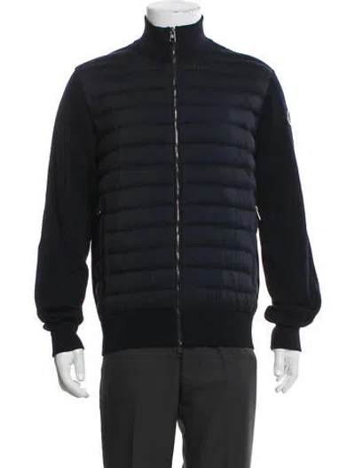 Pre-owned Moncler Puffer Coat In Blue