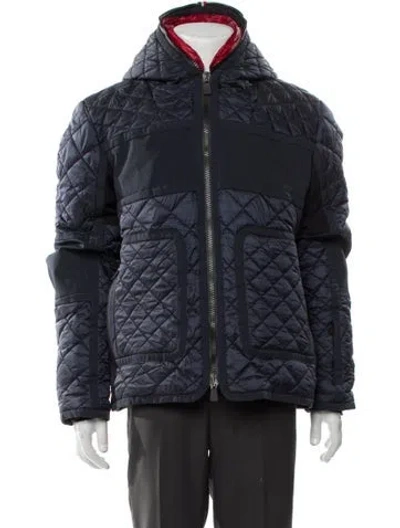 Pre-owned Moncler Puffer Coat In Blue