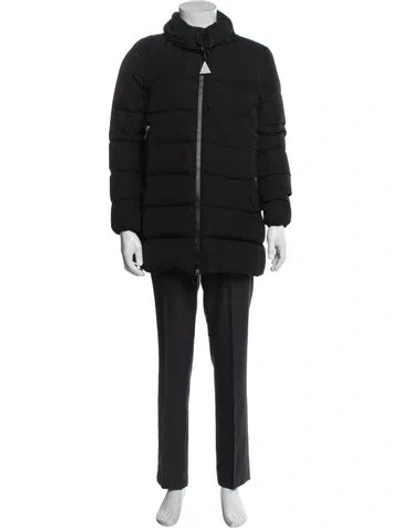 Pre-owned Moncler Puffer Coat In Blue