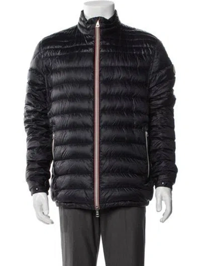 Pre-owned Moncler Puffer Coat In Blue