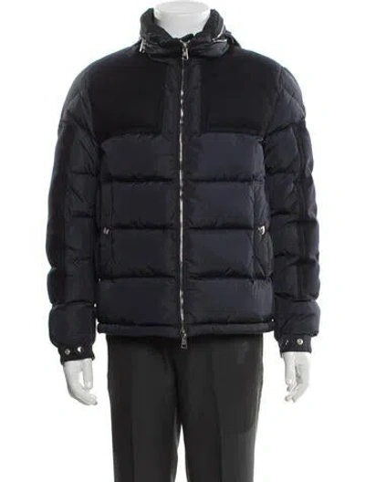 Pre-owned Moncler Puffer Coat In Blue
