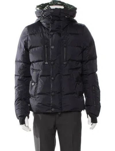 Pre-owned Moncler Puffer Coat In Blue