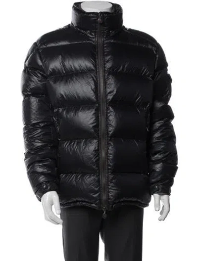 Pre-owned Moncler Puffer Coat In Blue