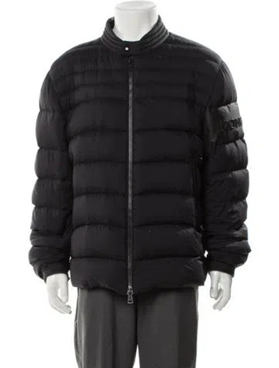 Pre-owned Moncler Puffer Coat In Gray