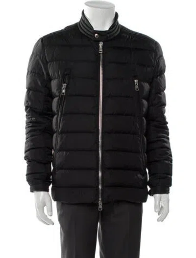 Pre-owned Moncler Puffer Coat In Gray