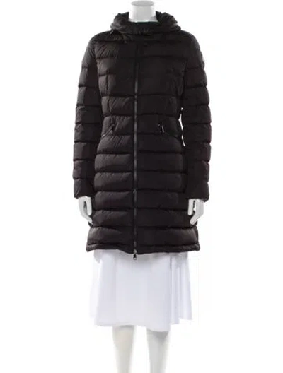 Pre-owned Moncler Puffer Coat In Gray