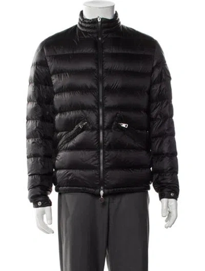 Pre-owned Moncler Puffer Coat In Gray