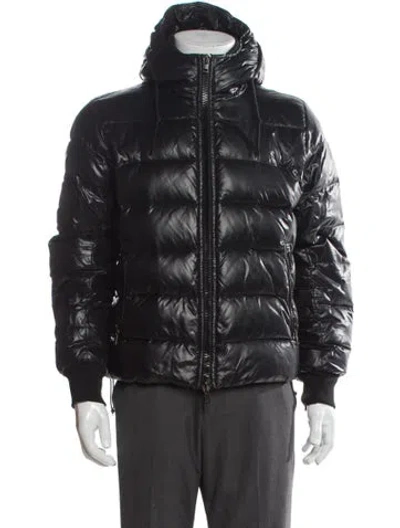 Pre-owned Moncler Puffer Coat In Gray