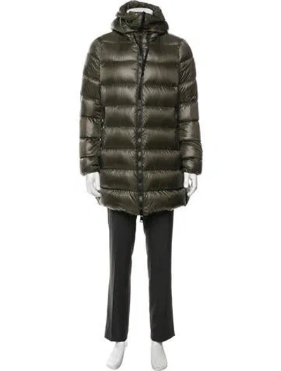 Pre-owned Moncler Puffer Coat In Green