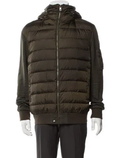 Pre-owned Moncler Puffer Coat In Green