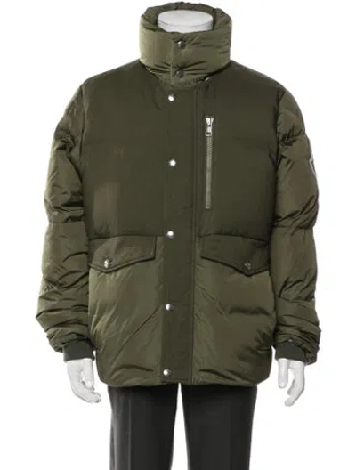 Pre-owned Moncler Puffer Coat In Green