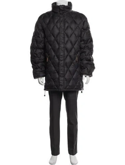 Pre-owned Moncler Puffer Coat In Grey