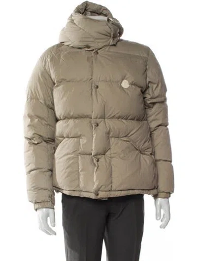 Pre-owned Moncler Puffer Coat In Neutral