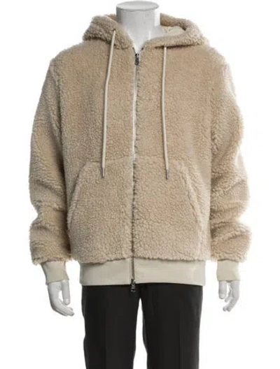 Pre-owned Moncler Puffer Coat In Neutral
