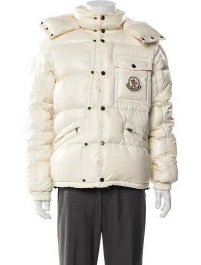 Pre-owned Moncler Puffer Coat In Neutral