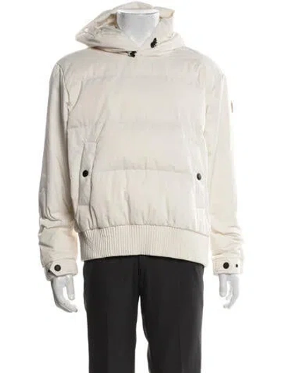 Pre-owned Moncler Puffer Coat In Neutrals