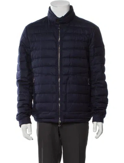 Pre-owned Moncler Puffer Coat In Purple