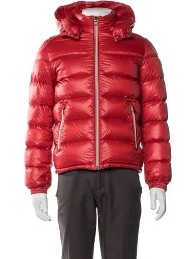 Pre-owned Moncler Puffer Coat In Red