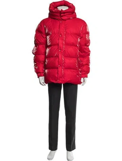 Pre-owned Moncler Puffer Coat In Red