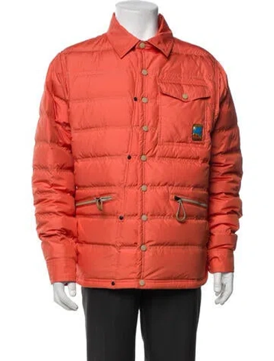 Pre-owned Moncler Puffer Coat W/ Tags In Orange